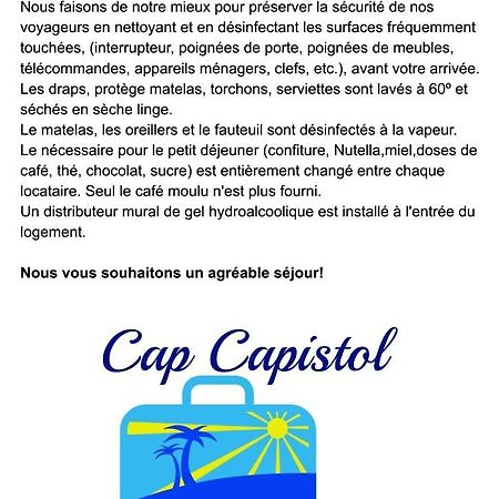 Cap Capistol Studio Avec Terrasse, Vue Port Agde Eksteriør billede