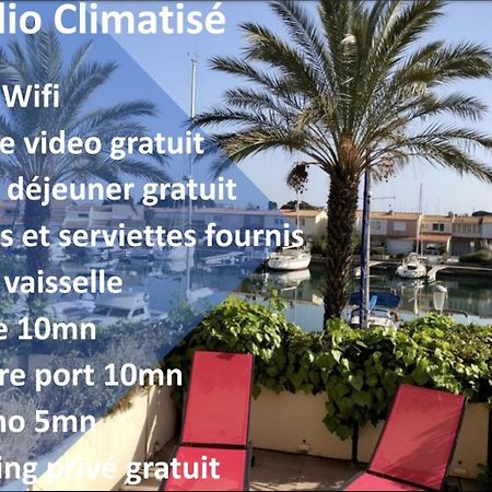 Cap Capistol Studio Avec Terrasse, Vue Port Agde Eksteriør billede
